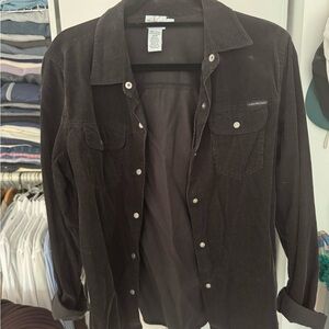 Calvin Klein Jeans Black Corduroy Shacket Size L